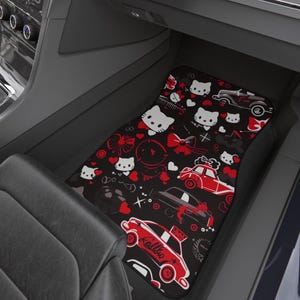 Kawaii Kitty Car Mats (2x Front)
