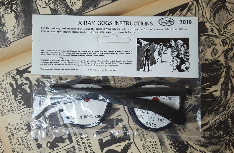 Classic Vintage XRAY GOGS Novelty Glasses Sealed 1 PAIR Etsy