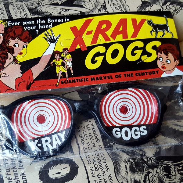 Classic Vintage X-RAY GOGS Novelty Glasses Sealed - (1) PAIR