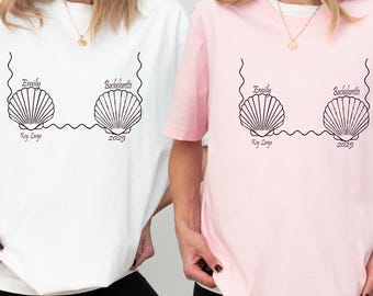 Custom Beach Bachelorette Baby Tee: Mermaid Last Splash Party Shirt