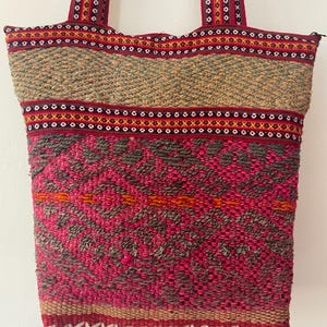 100% Wool Handmade Peruvian Shoulder Bag – Traditional Andean Design – Boho Crossbody Purse by Linlita