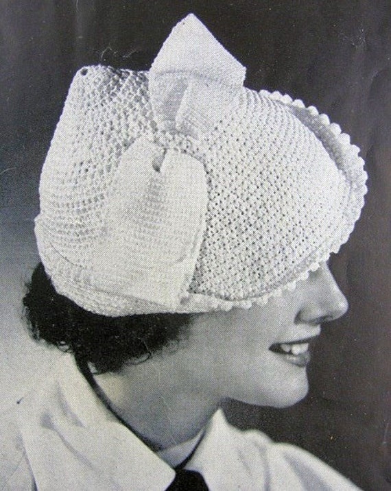 INSTANT PDF PATTERN 1930s Art Deco Little Crocheted Hat | Etsy