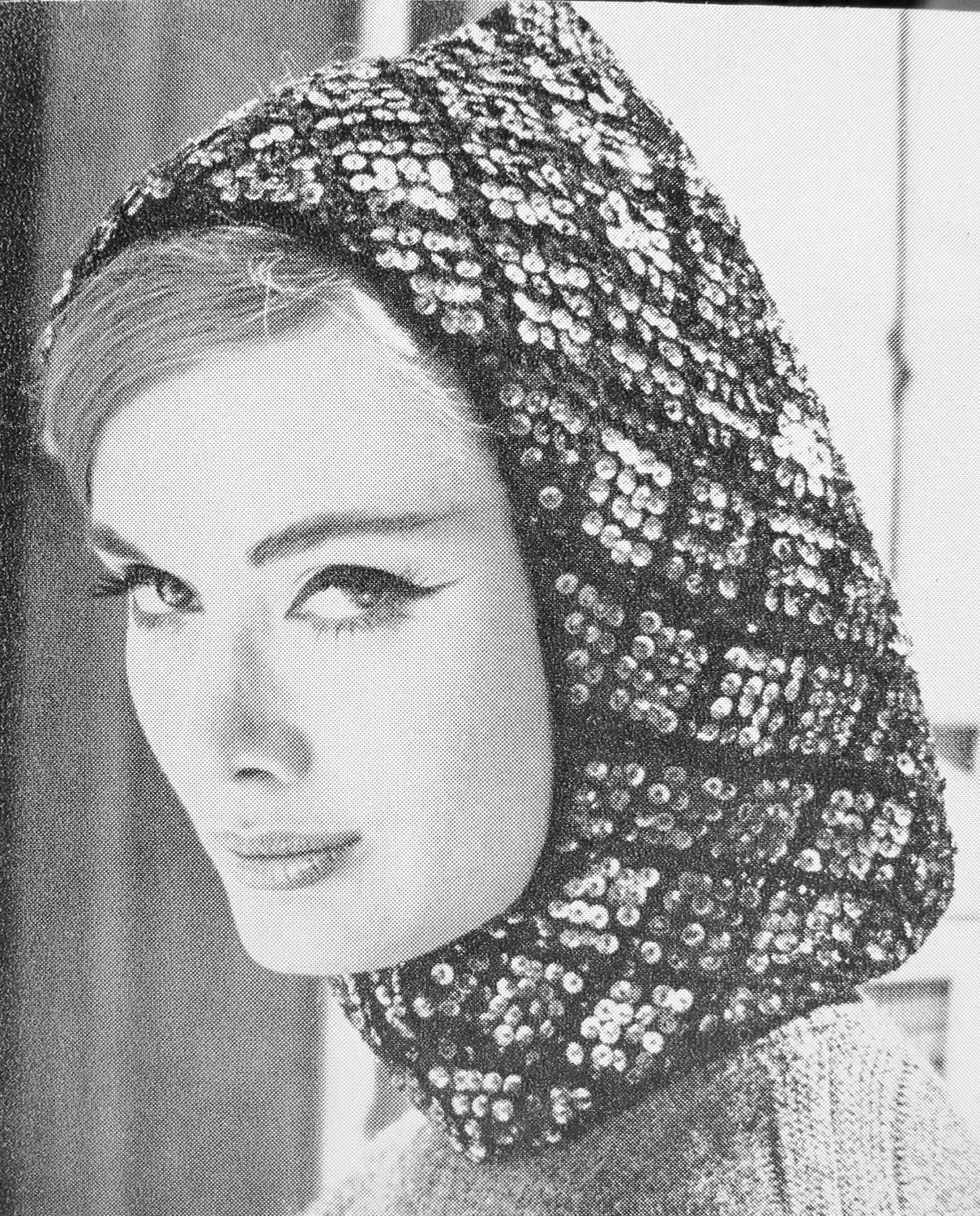 60s Sequin Knit Hat - Etsy