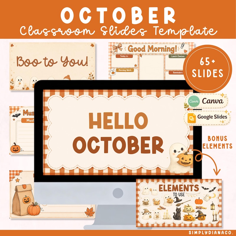 Fall Themed Slide Templates - Etsy