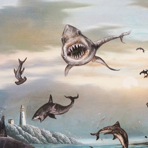 SHARKNADO! printed on 8.5  11 in paper