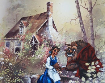 Beauty and the Beast. Printed on 11 x 17 in. paper