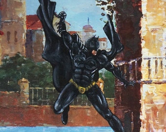Bat in Venice. Printed on 11 x 17 in paper.