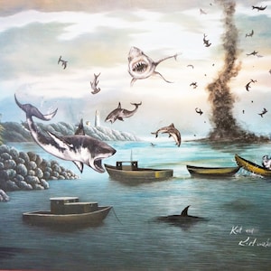 SHARKNADO Print fits 11 x 17 in frame (free shipping)