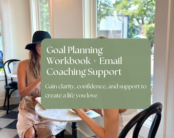 Goal Planner & Personal Growth Journal PDF: 6-Week Email Support