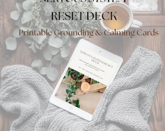 Printable Nervous System Reset Cards: Grounding, Calming, Somatic Healing (PDF Download)
