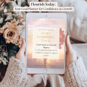 Goal Planner & Personal Growth Workbook PDF | 6-Module Self-Discovery, Mindset and Goal-Setting Journal for Women