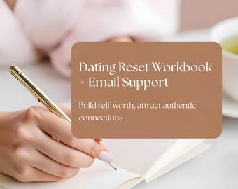 Self-Love & Confidence Journal | Stop Overthinking, Enjoy Dating and Build Self-Trust | Digital Workbook PDF and Email Support