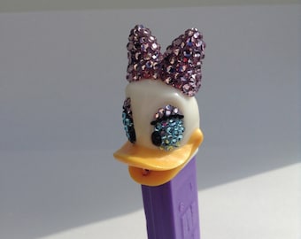 Daisy Duck rhinestone encrusted Pez Dispenser