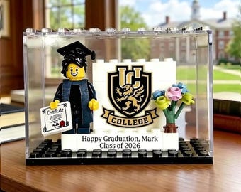 Ensemble de mini figurines personnalisées pour l'obtention du diplôme 2026, cadeau de fin d'études drôle pour lui | Cadeaux de fin d'études