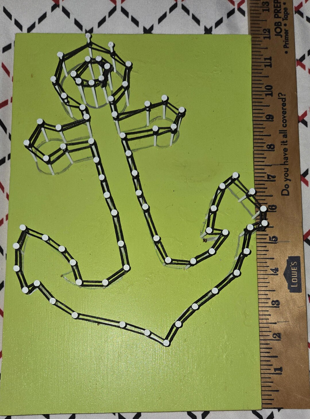 Homemade Anchor String Art - Nautical Home Decor - Etsy