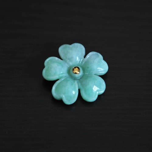 Groene jade hart hanger Hart van Geluk