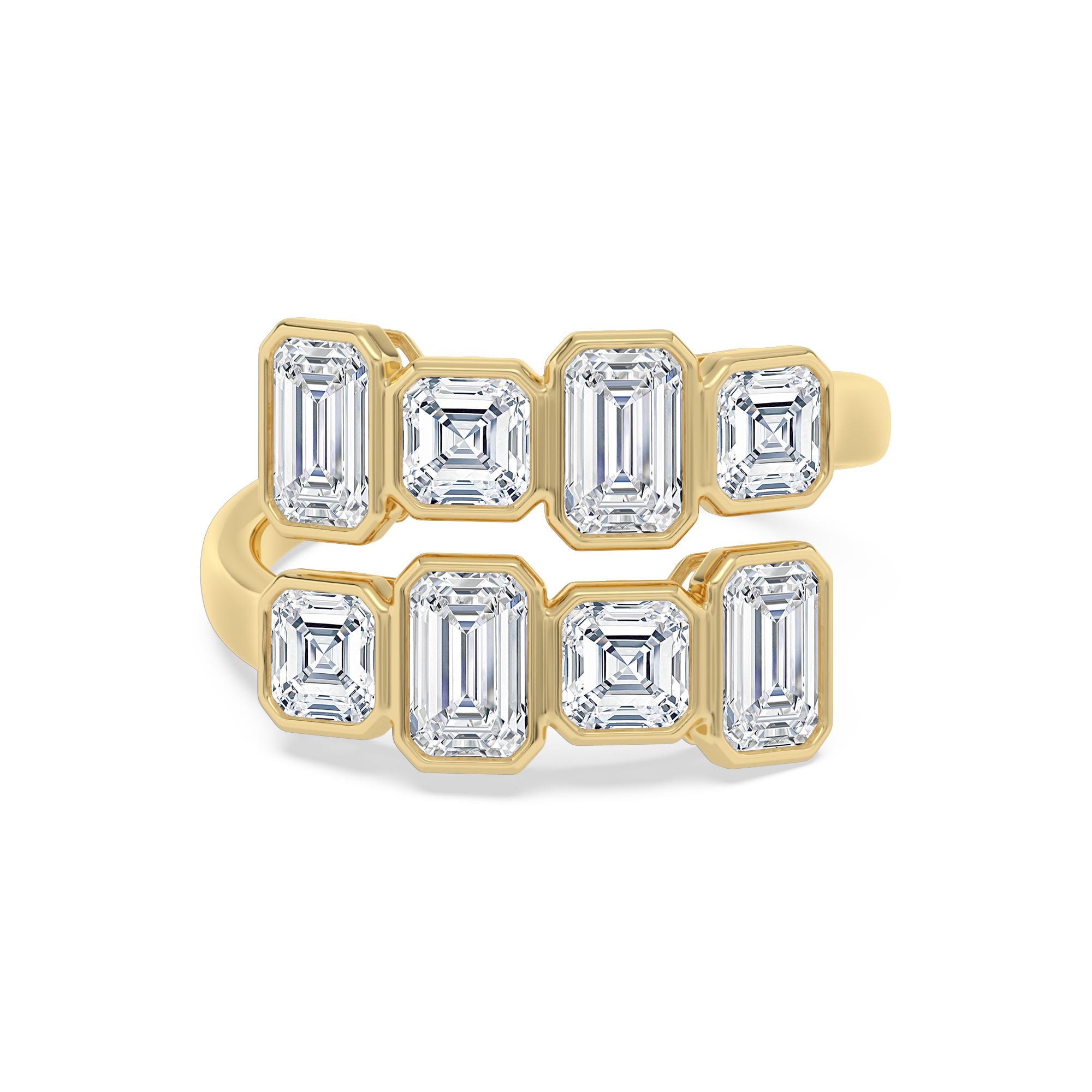 Toi Et Moi Emerald Asscher Ring