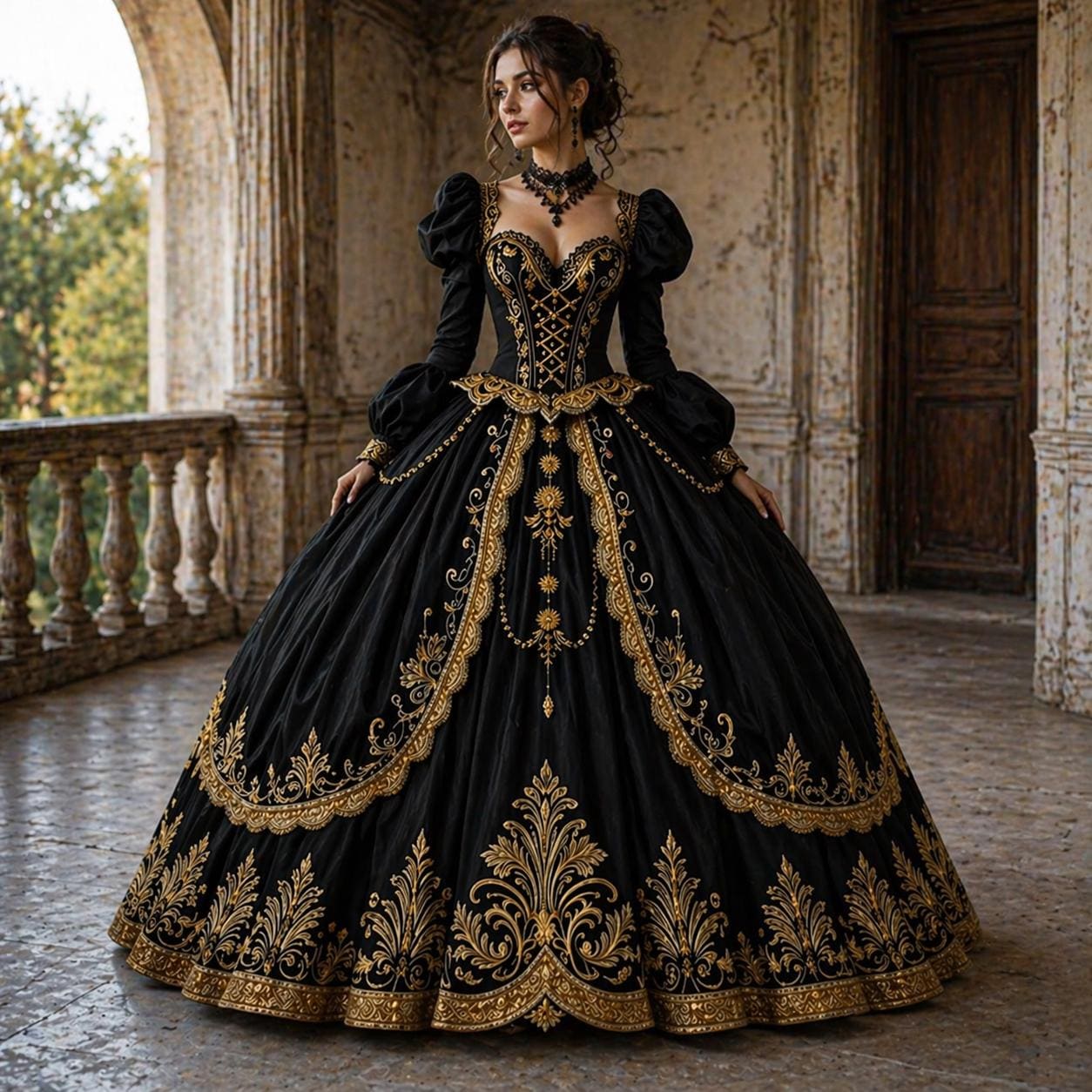 green emerald velvet dress Amazon.com: CosplayDiy Women's Queen Marie Antoinette Rococo Ball Gown  Gothic Victorian Dress Costume Gold Black XS: Clothing, Shoes & Jewelry