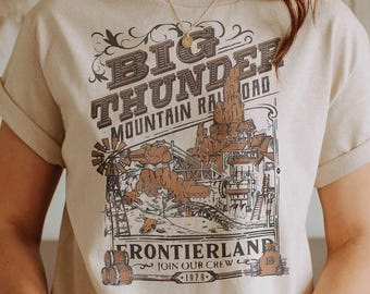 Big Thunder Mountain Railroad Frontierland Vintage T-Shirt - Cute Gift For Friends And Family