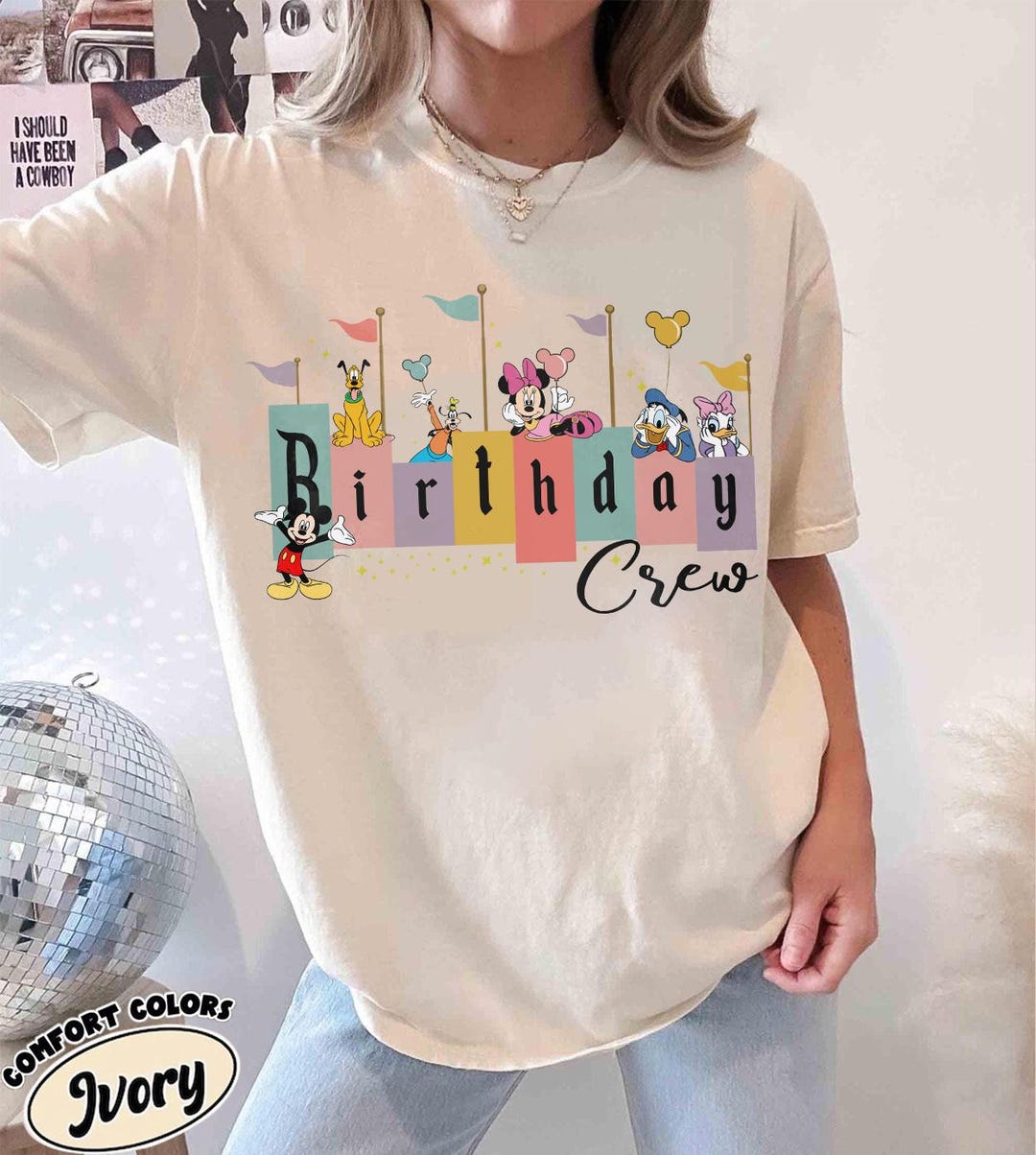 Disney Birthday Crew Shirt, Mickey and Friends Birthday Tee, Magical ...