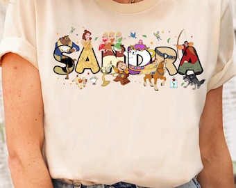 Personalized Disney Beauty And The Beast Shirt, Custom Boy Girl Name Kids Belle Princess Tshirt, Disney Family Vacation 2025, Magic Kingdom