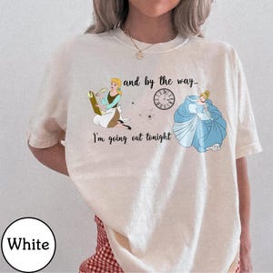 Camiseta Y por cierto voy a salir esta noche, camiseta de la princesa Cenicienta, camiseta Meet Me At Midnight, viaje familiar a Disney, tour de WDW, regalo de cumpleaños