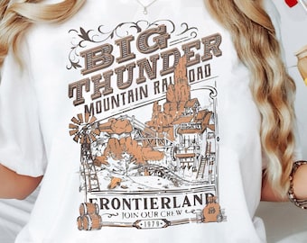 Big Thunder Mountain Railroad Frontierland Vintage T-Shirt - Cute Gift For Friends And Family
