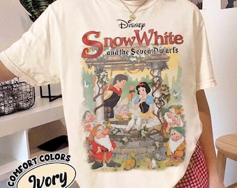 Retro Snow White Shirt, Vintage Disney Movie Graphic Tee, Snow White Seven Dwarfs Aesthetic Top, Magical Kingdom Princess Vacation Shirt