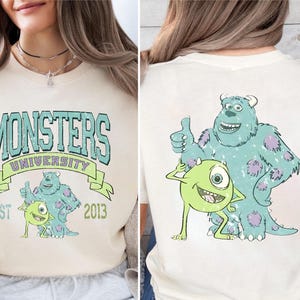 Vintage Disney Monsters University Shirt, Monster Inc Est 2013 Tshirt, Mike And Sully Tee, Disneyland Family Trip, Wdw Tour, Birthday Gift