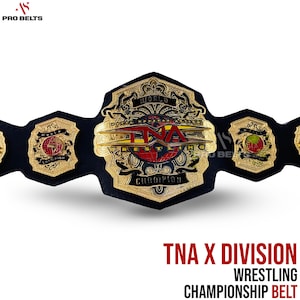 TNA Inspired World Heavyweight Championship Replica Belt: Brass Plates, Real Leather