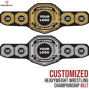 WWF Custom Gürtel - Personalisierter WM-Gürtel für Sie und Ihn - individuelles Geschenk für Fans & Sports Awards