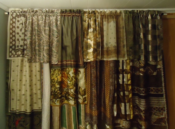 Shades Of Sage Green Brown Gypsy Boho Curtains 63 Sage Green Brown Gypsy Boho Curtains, Green And Brown Curtains