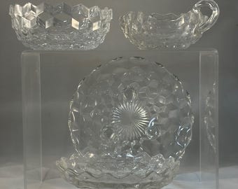 Assortment of AMERICAN FOSTORIA Cups, Goblets, Bon Bon Dish, Ashtray, Salt & Pepper, Bowls, Nappy, etc. * Your CHOICE