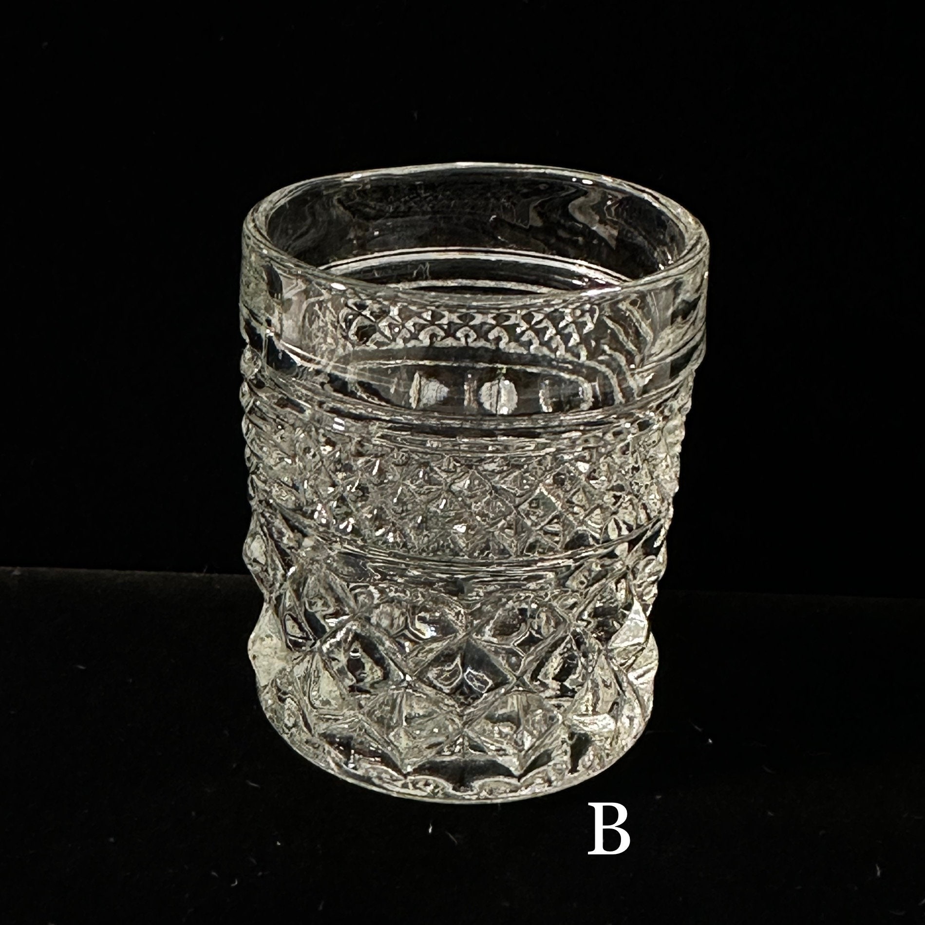 Vintage Crystal Glass Toothpick Holder or Mini Vase Choice of Etsy