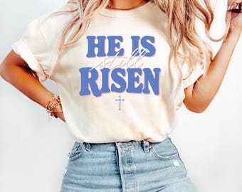 Cute Christian Shirt, Coastal Faith, He Is Still Risen Faith Based T-Shirt for Women, Youth Group Church TShirt, Trendy Gift for Christians