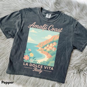 Amalfi Coast Shirt, La Dolce Vita, Italian Summer, Italy Vacation, Comfort Colors Shirts Summer, Italia, Womens Graphic Tshirts, Travel Tees Bild 5