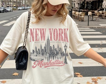 Vintage New York Shirt, New York City Lover Sweatshirt, Retro New York Crewneck, New York State Pride Sweater, New York Travel Souvenir Tee