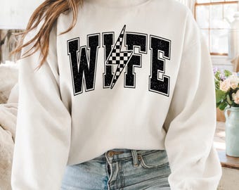 Wife Sweatshirt Gift, Fiance Crewneck, New Wife Sweater, Just Got Engaged Shirt, Anniversary Gift for Bride, Newly Married Engagement Gift