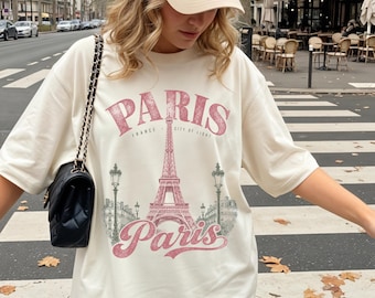 Paris Shirt, Paris France T-Shirt, Paris gift Souvenir, Women's European Honeymoon Shirt, Summer Trip Shirt, Eiffel Tower Travel Sweatshirt