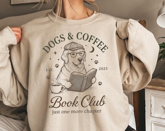 Dogs and Books Shirt, Book Lover Dog Person Gift, Funny Dog Shirt, Dog Mom Sweatshirt, Dog Mom Gift, Bookish Dog Lover Reading Sweatshirt