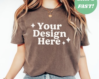 Custom Comfort Colors Shirt, Custom T Shirt, Custom Text Shirt, Custom Bachelorette Tshirt Custom Adult Shirt, Personalized Shirt, boho