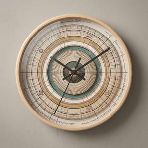 Astrolabe Wall Clock, Da Vinci Inspired Clock, Dark Academia Decor, Vintage Astronomy Wall Clock, Renaissance Study Decor