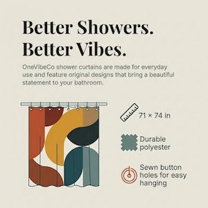 Boho Shower Curtain, Scandinavian Folk Bird Bathroom Decor, Botanical Mid Century Bath Curtain