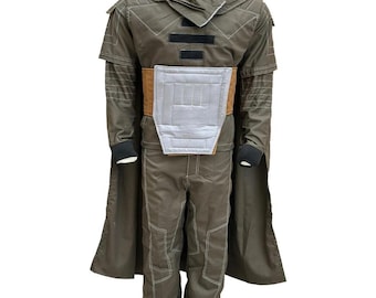 Din Djarin Mandalorian Cosplay-dräkt | Beskar rustning flygdräkt med kappa | Star Wars prisjägare-dräkt