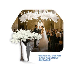 11ft Artificial Cherry Blossom Tree – Wedding Arch, Event Decor