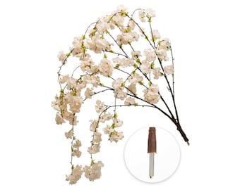 Drooping Artificial Cherry Blossom Branch – Event Tree Decor, 37 Inch