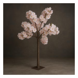 56&quot;–(4.5ft)Tall Faux Hydrangea Tree – Artificial Flower Tree for Wedding Decor, Table Centerpieces, Event & Home Decor- Blush/Light Pink