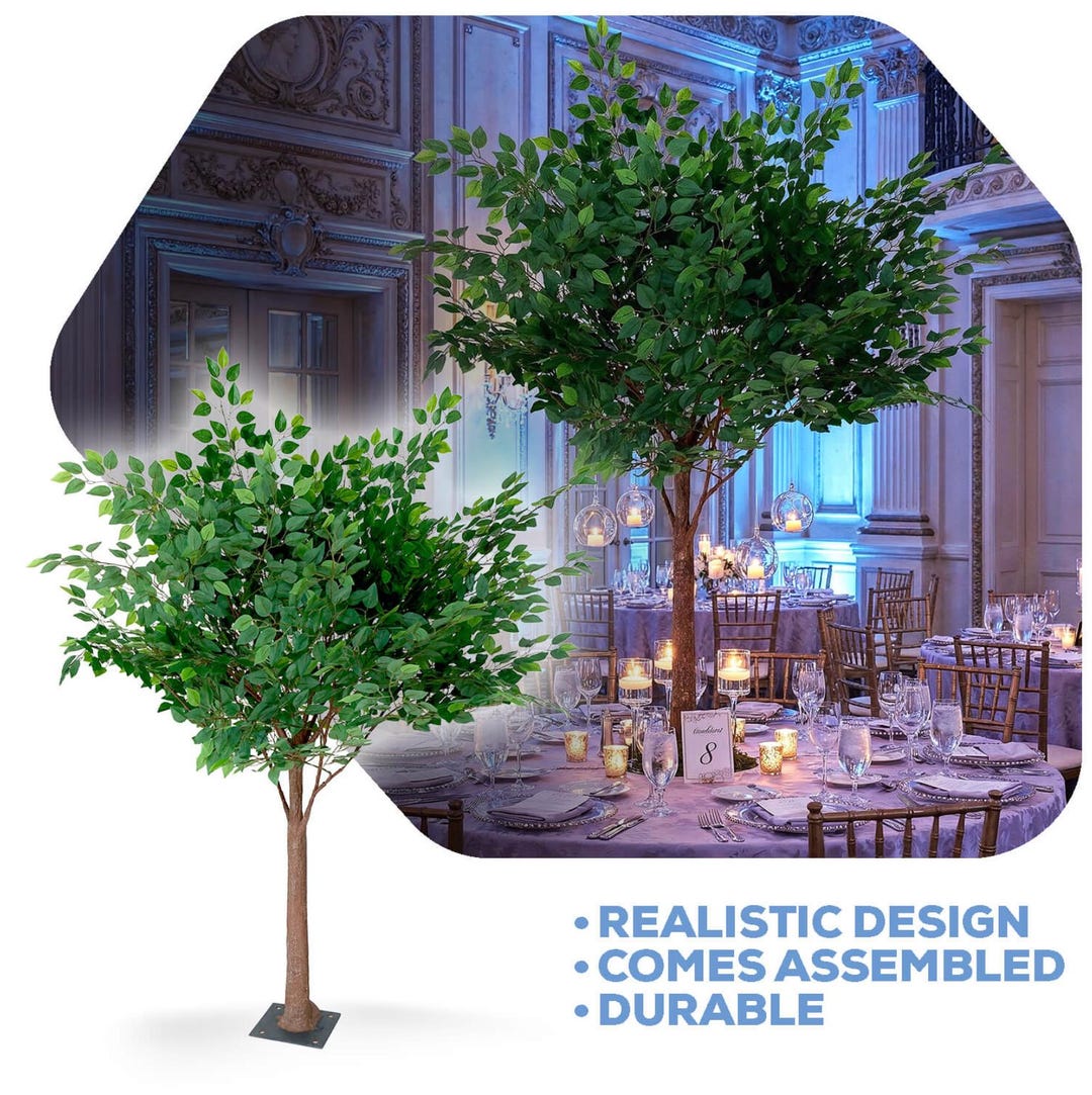 Artificial Fig Leaf Tree – 5ft Event Decor, Reusable Branches, Modtree ...