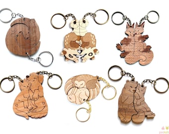 Custom Animal Interlocking Keychains