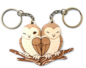 Orange Chocolate Owl Keychains Owl Resin Keychain Owl Gifts Owl Keys Owl Pendant Owl Ornament Owl Jewelry Witch Keychains